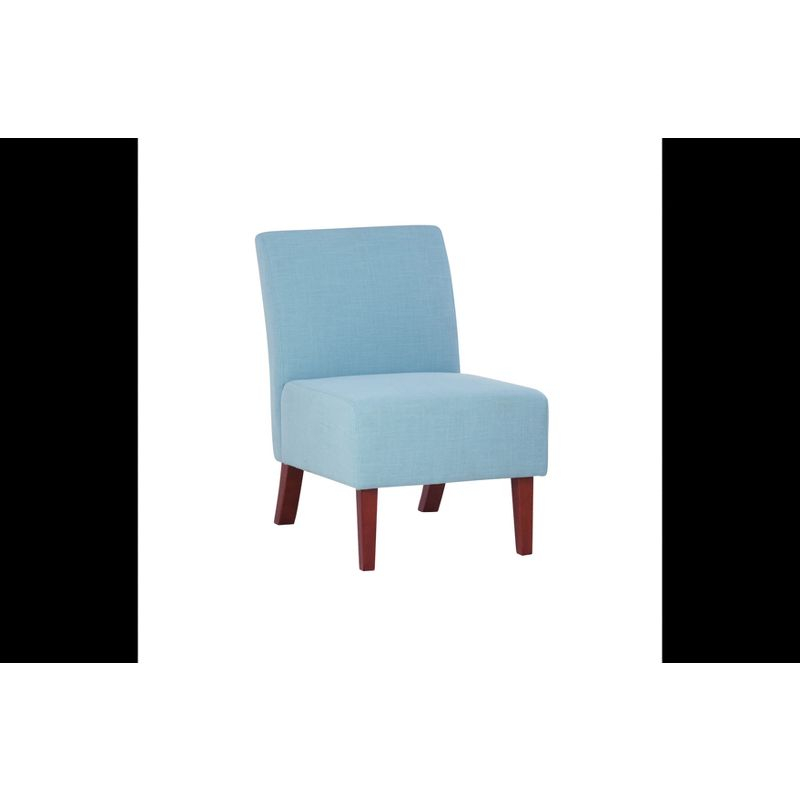Lily Traditional Slipper Upholstered Sailing Accent Chair Script - Linon