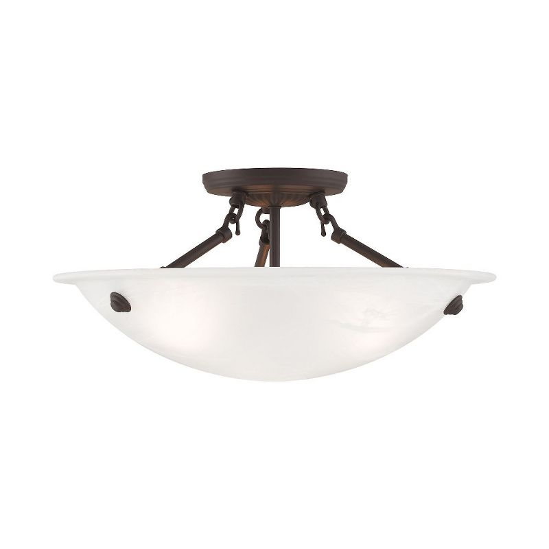 Livex Lighting Oasis 3 - Light Flush Mount in  Bronze