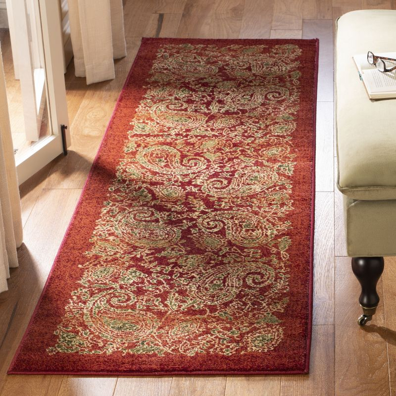 Lyndhurst LNH224 Power Loomed Runner Rug - Red/Multi - 2'3"x8' - Safavieh