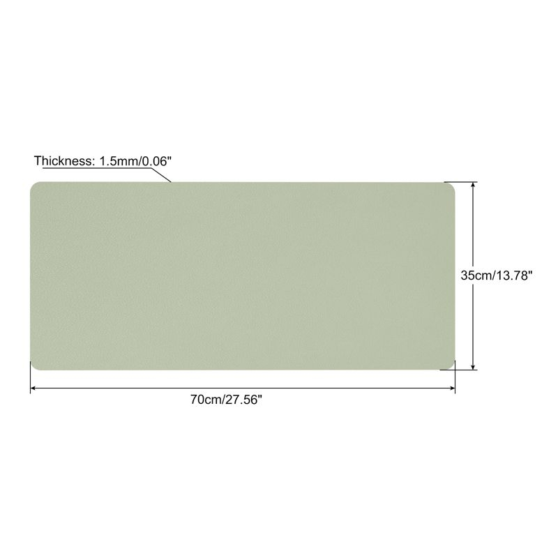 Unique Bargains Office Non-Slip Waterproof PVC Desk Mat Protector Green 28"x14"