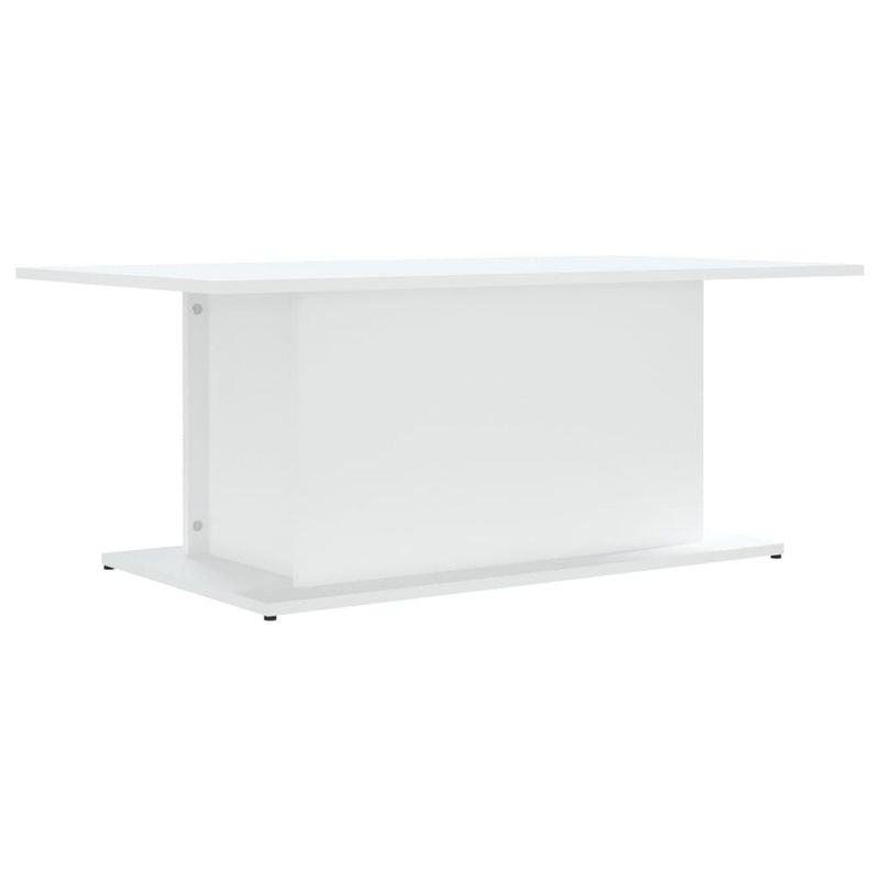vidaXL Coffee Table White 40.2"x21.9"x15.7" Engineered Wood