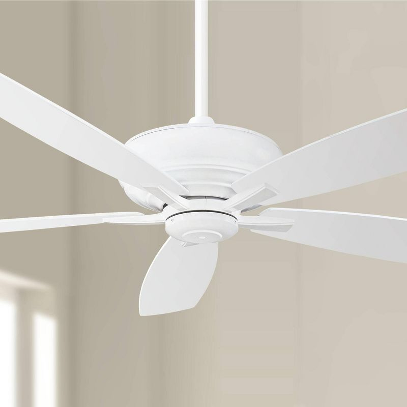 60" Minka Aire Modern Large Indoor Ceiling Fan with Remote Control White for Living Room Kitchen Bedroom Family Dining Home Office