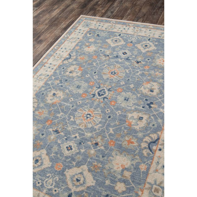 Momeni 3'3"x5' Anatolia Mae Medallion Machine Loomed Area Rug Blue: Wool & Nylon, Low Pile, Indoor Classic Rectangle Rug
