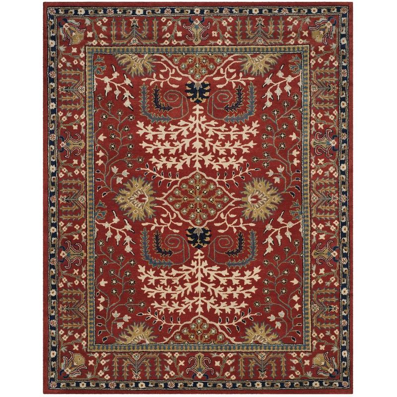 Antiquity AT64 Hand Tufted Area Rug - Red/Multi - 8'x10' - Safavieh.
