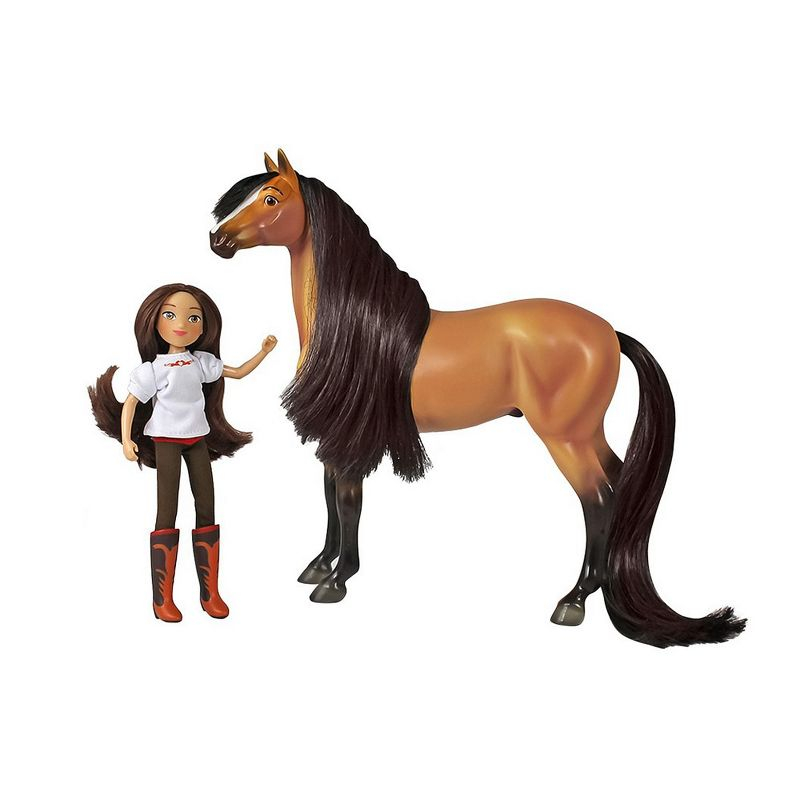 Breyer Animal Creations Breyer 1:12 Classics Spirit Riding Free Spirit & Lucky Model Horse Set