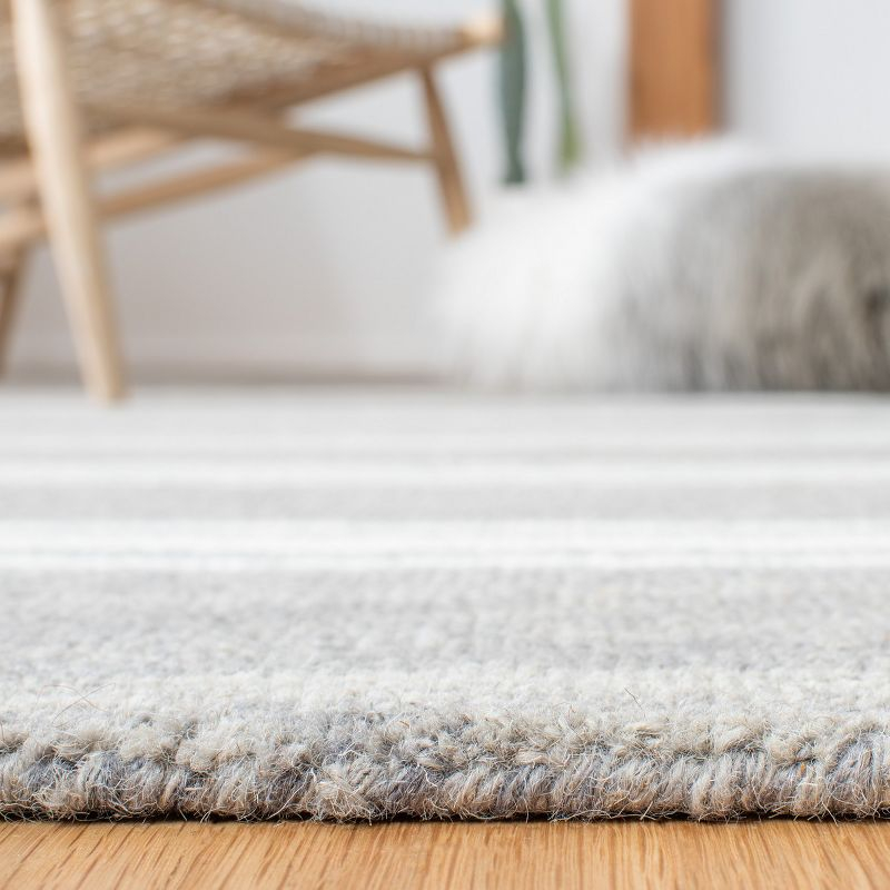 Metro MET601 Hand Tufted Indoor Area Rug - Grey/Ivory - 6'x6' - Safavieh