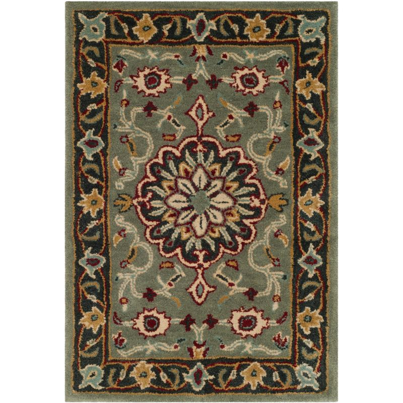 Heritage HG736 Handmade Accent Rug - 2'x3' - Grey/Charcoal - Safavieh