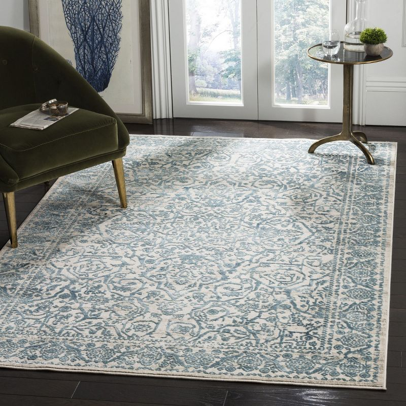 Princeton PRN714 Power Loomed Indoor Area Rug - Blue/Beige - 5'3"x7'6" - Safavieh.