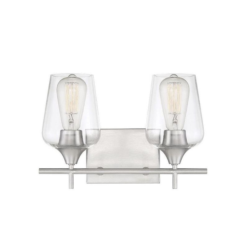 Savoy House Octave 2 - Light Vanity in  Satin Nickel