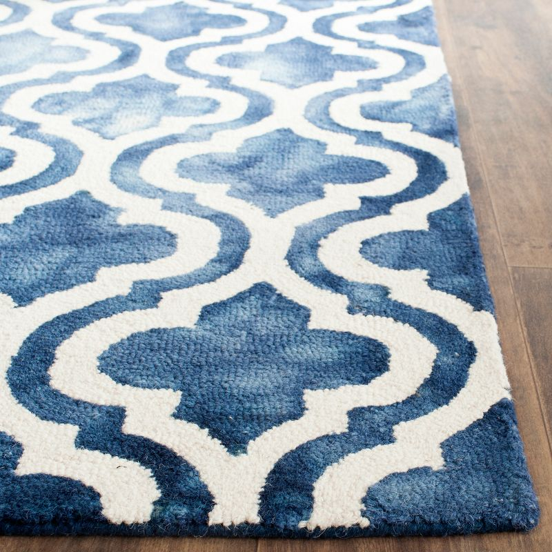 Dip Dye DDY537 Hand Tufted Indoor Area Rug - Navy/Ivory - 9'x12' - Safavieh