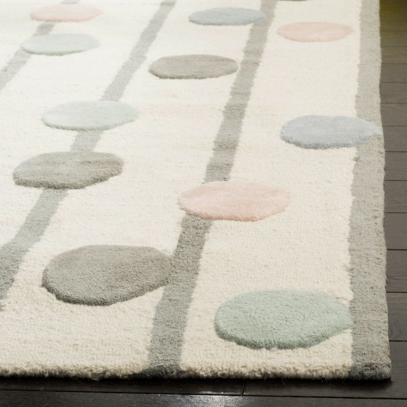 Safavieh Kids Confetti SFK909 Hand Tufted Indoor Runner Rug - Ivory/Multi - 2'6"x8' - Safavieh