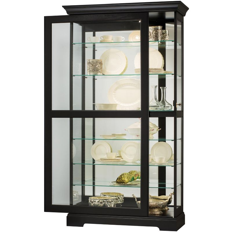 Howard Miller Tyler Ii Curio Cabinet 680538 Black Satin