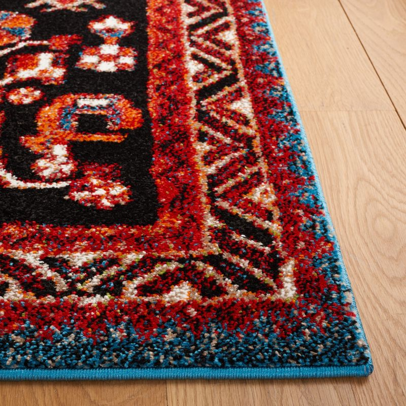 Vintage Hamadan VTH201 Power Loomed Area Rug - Turquoise/Red - 5'3"x7'6" - Safavieh.