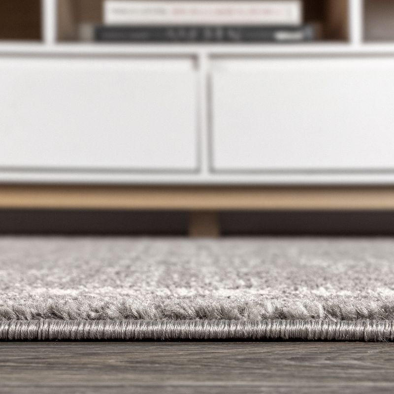 5'x8' Zaina Moroccan Beni Souk Area Rug, Gray/Cream - JONATHAN Y