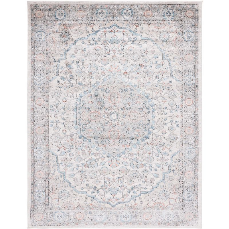 Oregon ORE813 Power Loomed Area Rug - Grey/Blue - 6'7"x8'7" - Safavieh.