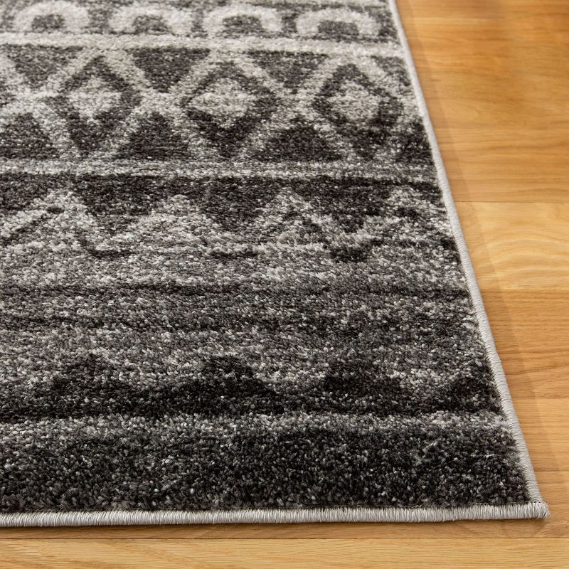 Adirondack ADR119 Machine Made Indoor Runner - Ivory/Charcoal - 2'-6"x6' - Safavieh