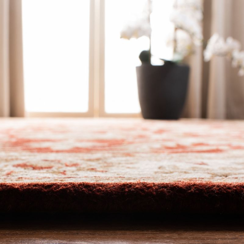 Royalty ROY244 Hand Tufted Area Rug - Red/Ivory - 8'x10' - Safavieh.