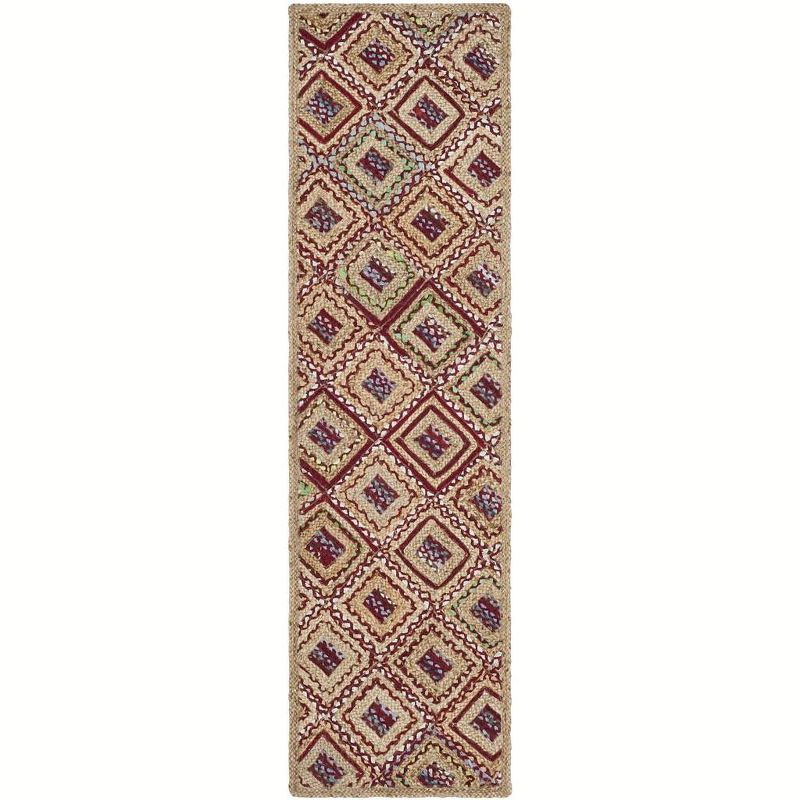 Cape Cod CAP354 Woven Indoor Area Rug - Natural/Red - 2'3"x4' - Safavieh