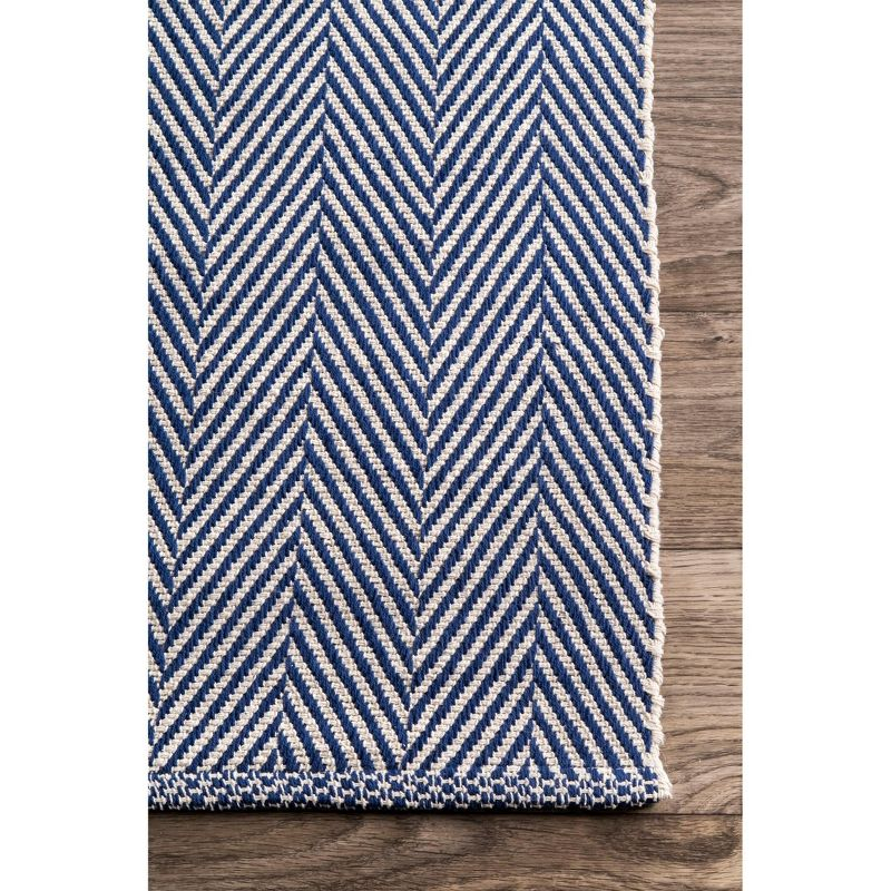 8'x10' Hand Loomed Kimberley Area Rug Navy - nuLOOM