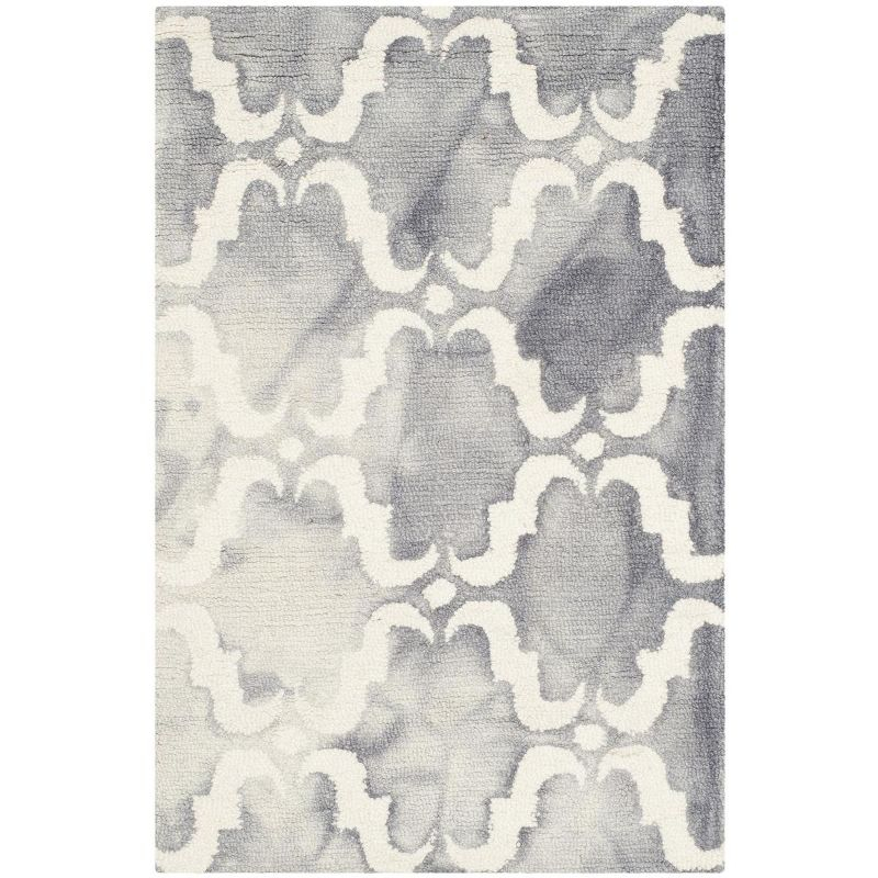 Dip Dye DDY536 Hand Tufted Indoor Accent Rug - Grey/Ivory - 2'x3' - Safavieh