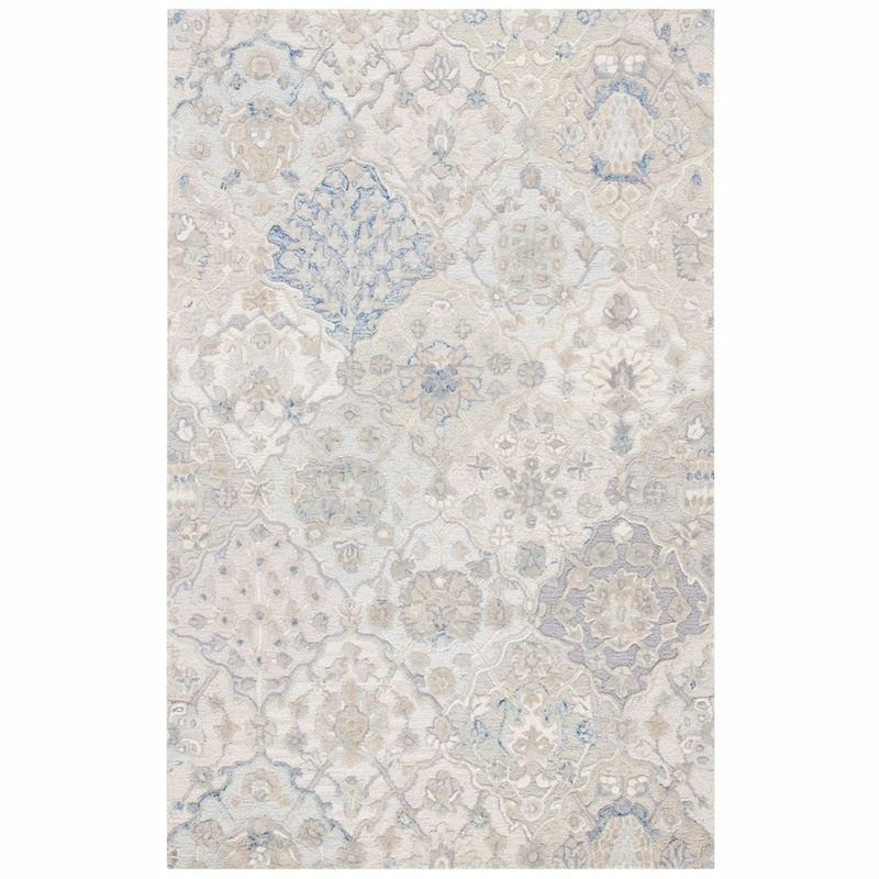 Glamour GLM622 Hand Tufted Area Rug - Grey/Blue - 5'x8' - Safavieh.