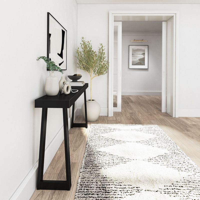Plank+Beam Solid Wood 66" Console Table, Classic Entryway Table, Narrow Foyer Table