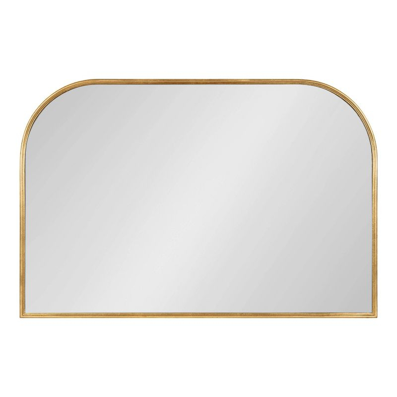 36" x 24" Caskill Framed Arch Wall Mirror Gold - Kate & Laurel All Things Decor