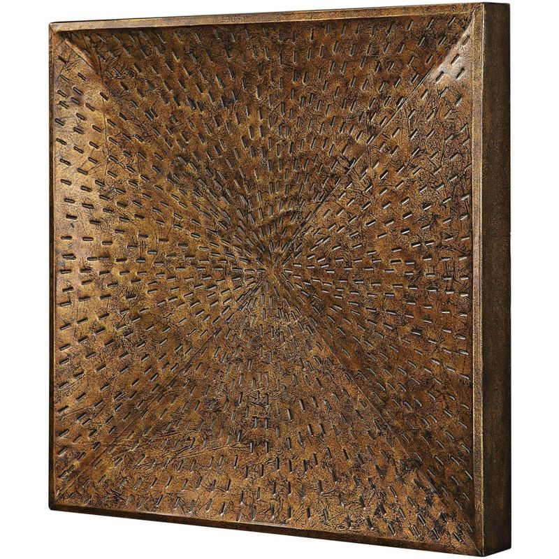 Uttermost Blaise 31 1/2" Square Bronze Metal Wall Art