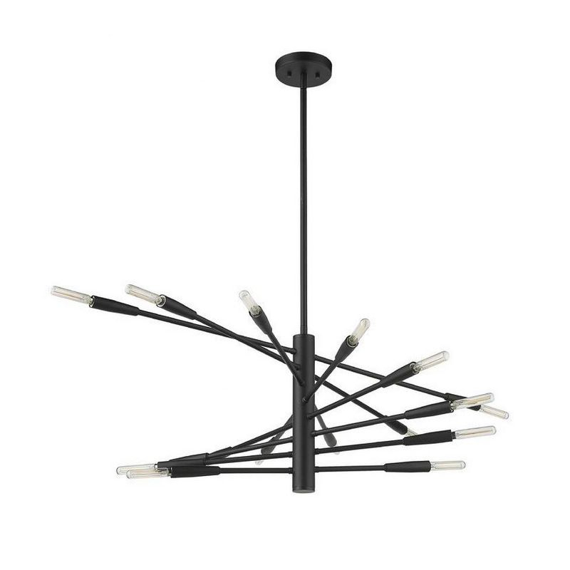 Z-Lite Ascension 16 - Light Chandelier in  Matte Black