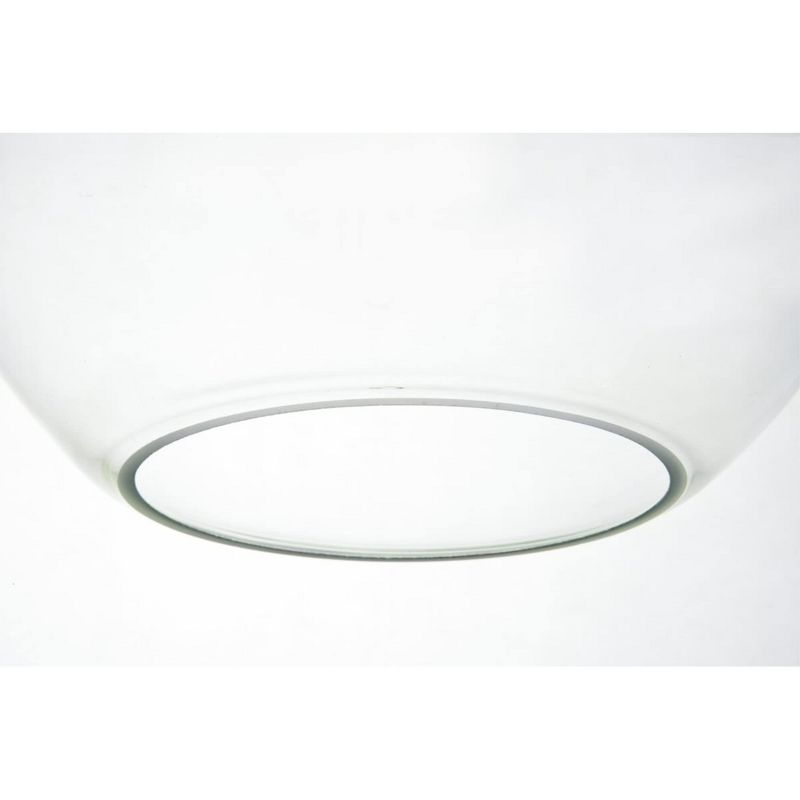 Elegant Lighting Baxter 1 Light Chrome Pendant With Clear Glass