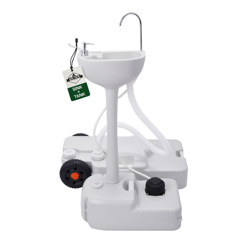 Hike Crew Portable Sink & Waste Tank, Portable Hand Washing Station W/4.5 Gal Capacity & 8 Gal Tank