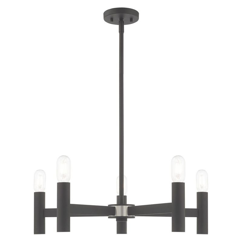 Livex Lighting Copenhagen 5 - Light Chandelier in  Scandinavian Gray
