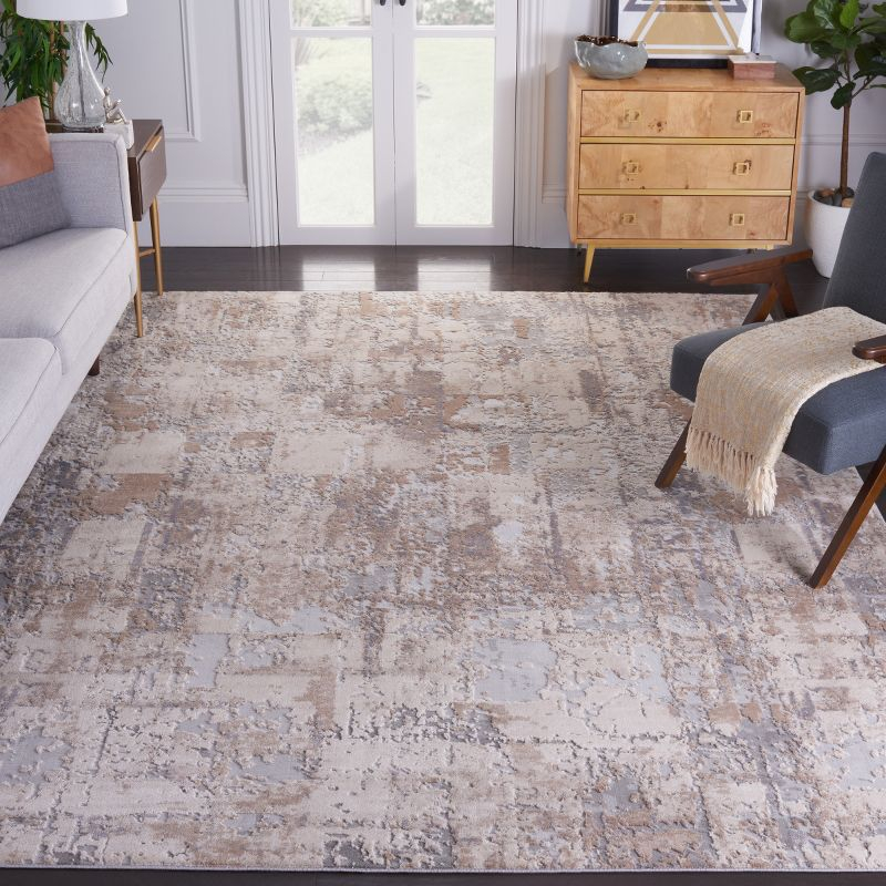 Invista INV435 Power Loomed Area Rug - Cream/Beige - 8'x10' - Safavieh
