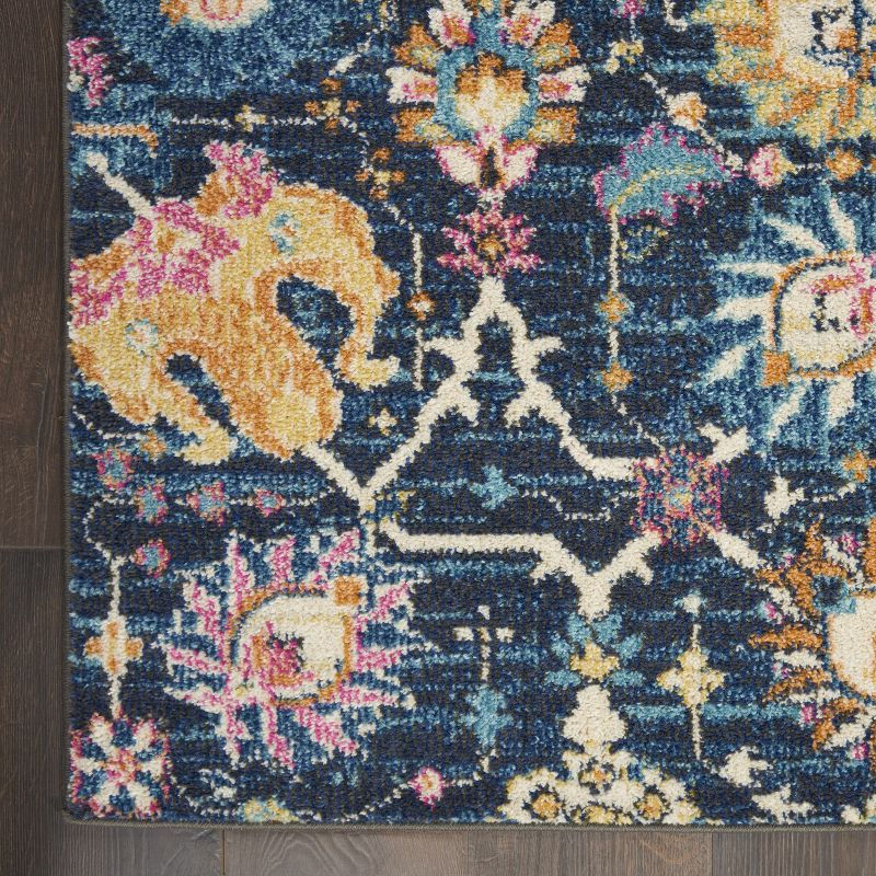 Nourison Passion Bohemian Indoor Rug Navy 5'3" x 7'3"