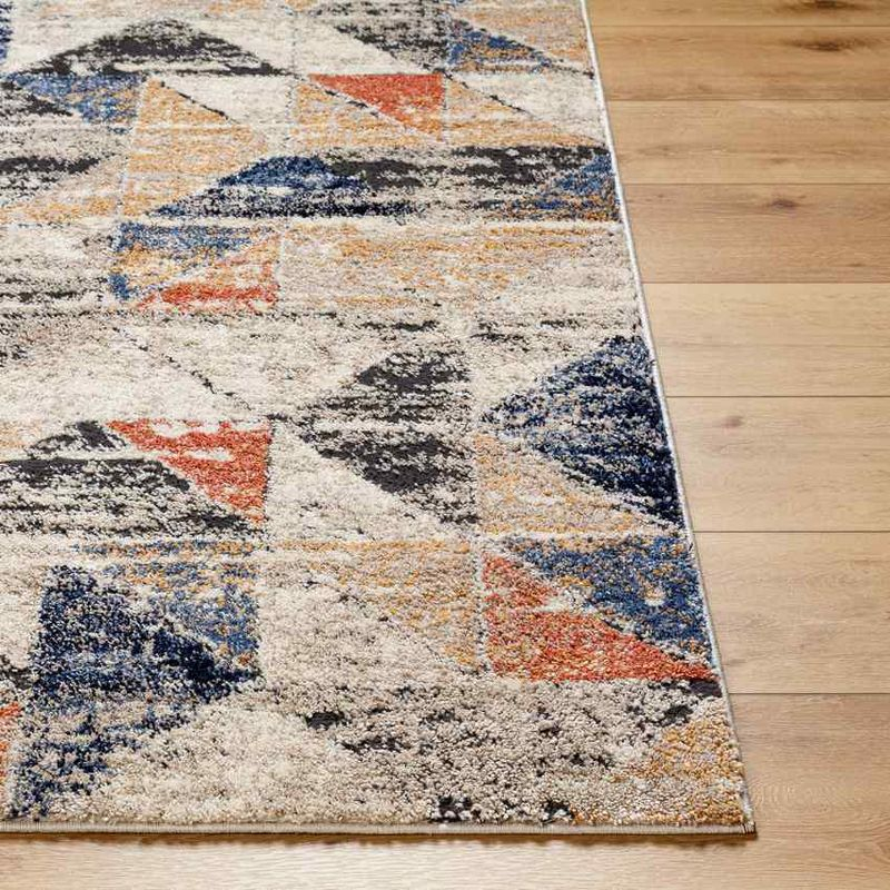 Mark & Day Delaine 2'x2'11" Rectangle Woven Indoor Area Rugs Dark Blue/Light Beige