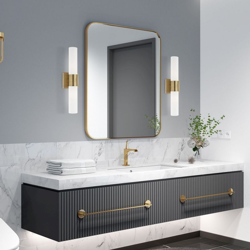 Livex Lighting Aero 2 - Light Vanity in  Antique Brass