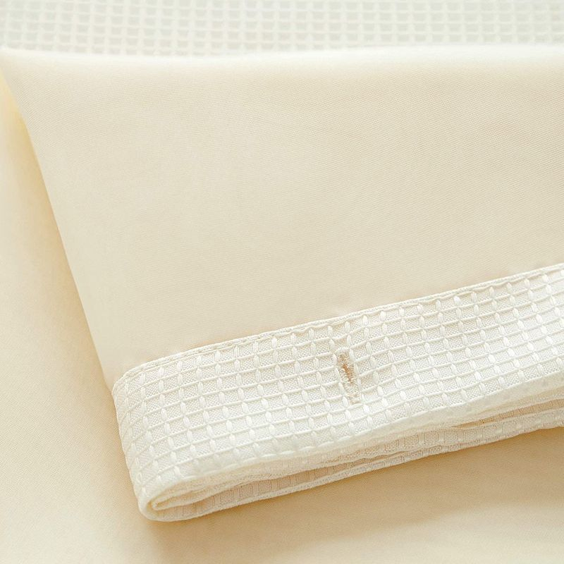 Dainty Home Complete Shower Curtain With Detachable Liner - Ivory
