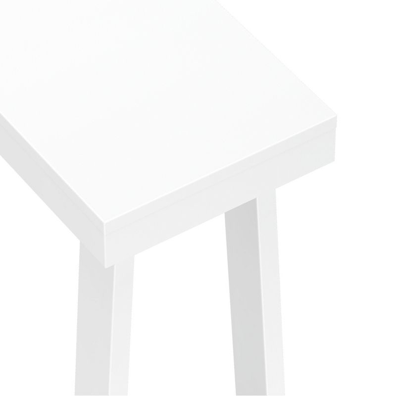 Plank+Beam 46.25” Solid Wood Console Table, Classic Farmhouse Style Sofa Table, Narrow Entryway Table for Hallway, White