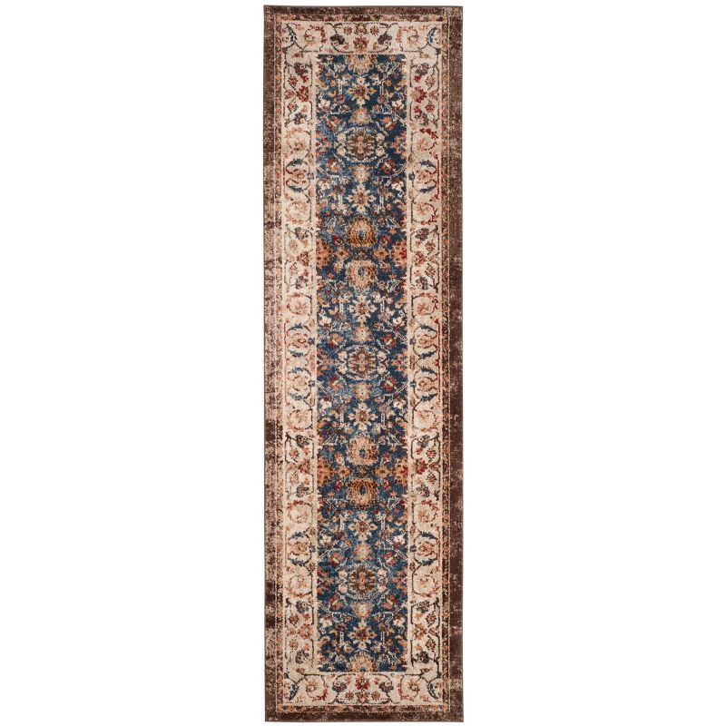Bijar BIJ650 Power Loomed Accent Rug - Royal/Ivory - 2'3"x4' - Safavieh.