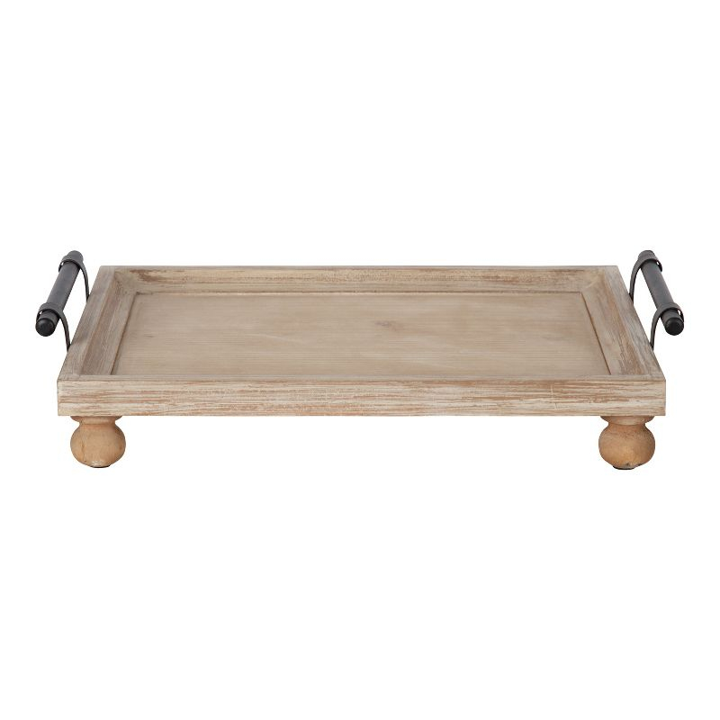 Kate and Laurel Bruillet Tray, 12x16, Brown