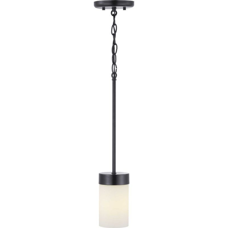 Progress Lighting Elevate 1-Light Mini Pendant, Glass, Polished Chrome, Etched White Shade, Design Series Collection