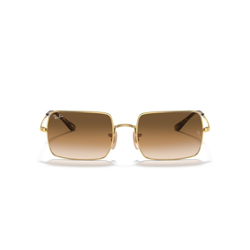 Ray-Ban RB1969 54mm Adult Rectangle Sunglasses Light Brown Gradient Lens