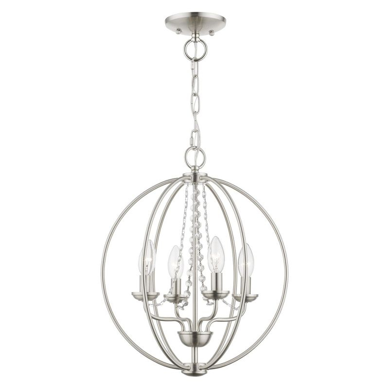 Livex Lighting Arabella 4 - Light Chandelier in  Brushed Nickel