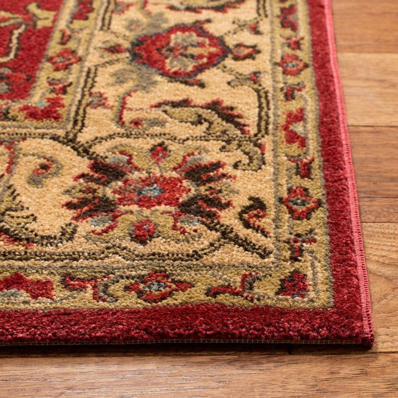 Mahal MAH693 Power Loomed Indoor Area Rug - Red/Beige - 4'x5'7" - Safavieh