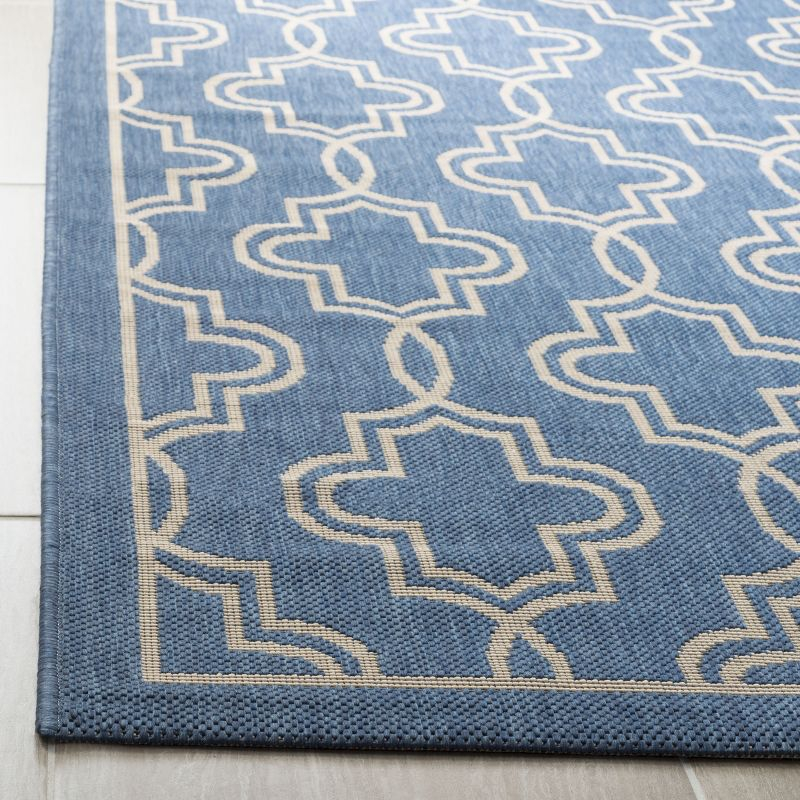 Martha Stewart Collection - MSR4274 - Indoor Power Loomed Area Rugs - Blue/Beige - 5'3"x7'7"