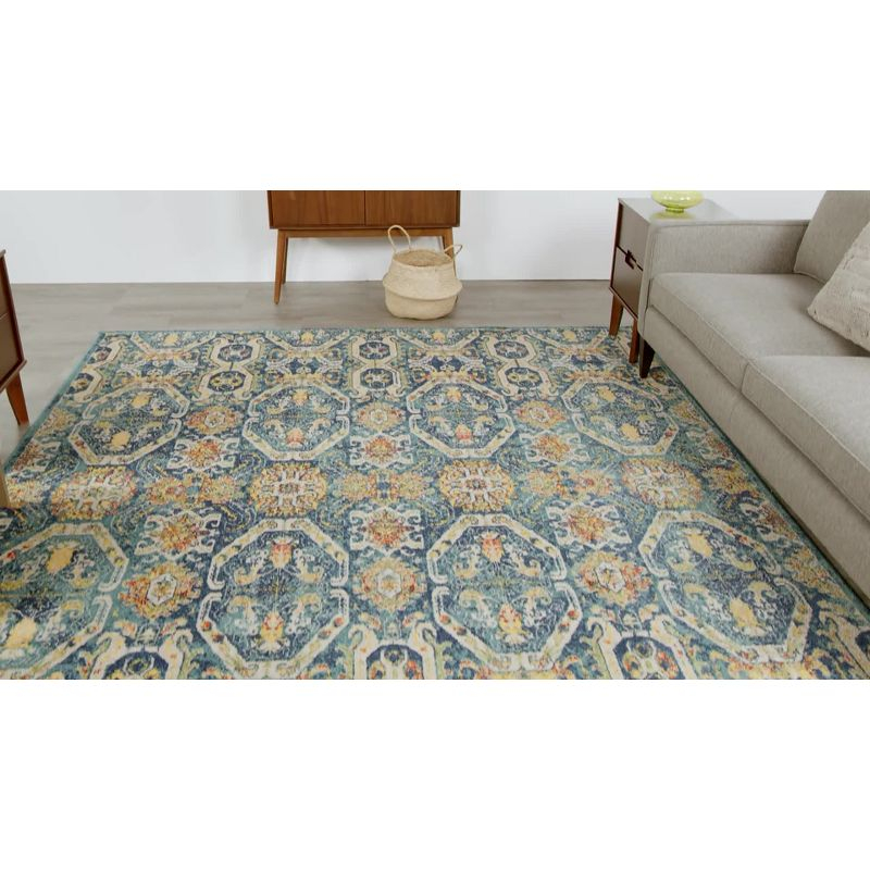 Nourison Allur Floral Jewel Indoor Area Rug Red Multicolor 7'10" x 9'10"