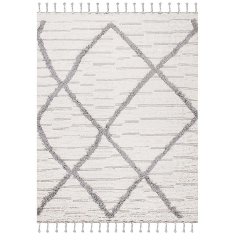 Kenya KNY954 Hand Woven Area Rug - Ivory/Gray - 8'x10' - Safavieh.