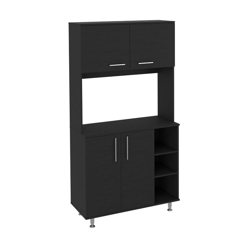 Depot E-Shop Kitchen Pantry Double Door Cabinet, Four Legs, Three Shelves
