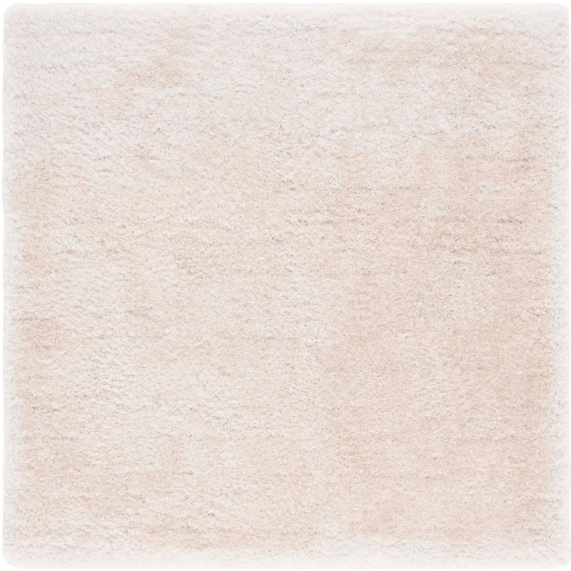 Luxe Shag SGX160 Hand Tufted Indoor Area Rug - Bone - 6'x6' - Safavieh