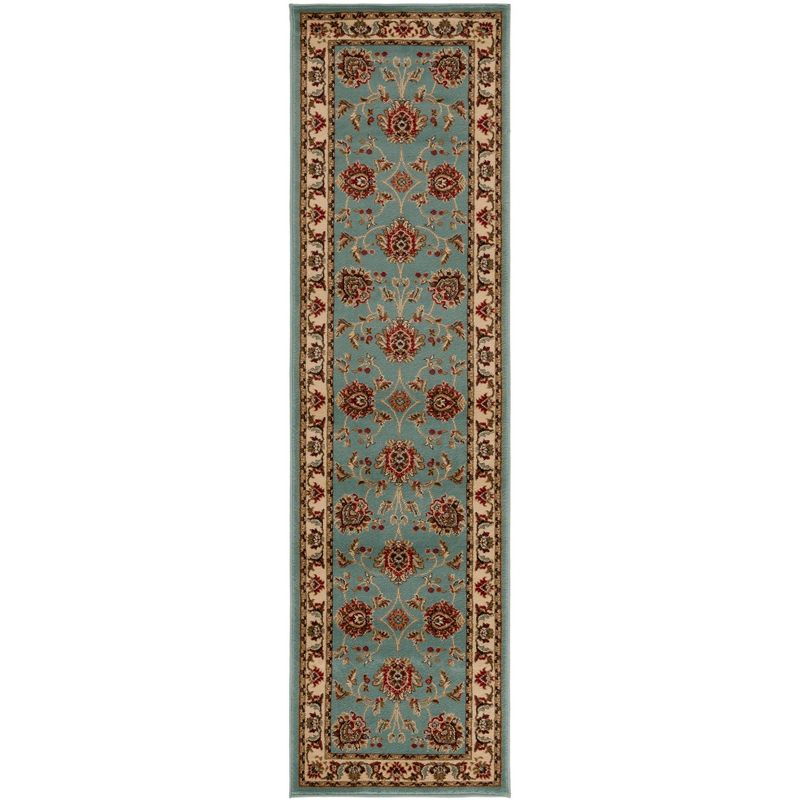Lyndhurst LNH555 Power Loomed Runner Rug - Blue/Ivory - 2'3"x8' - Safavieh